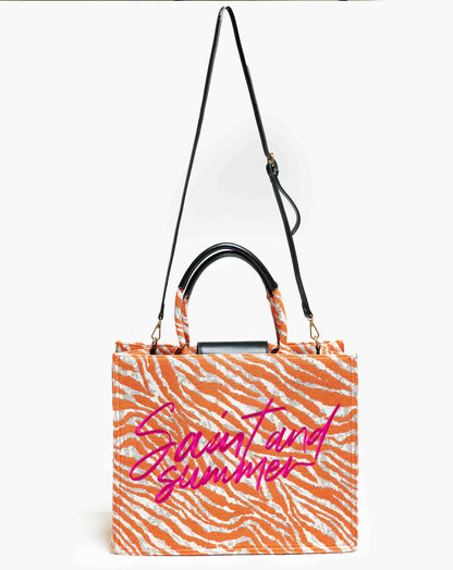 Ladies Lenore Tote Zebra Bag