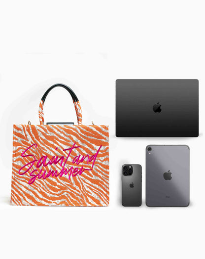 Ladies Lenore Tote Zebra Bag