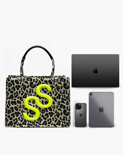 Ladies Maraya Leopard Tote Bag