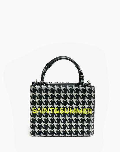 Ladies Dame Houndstooth Tote Bag