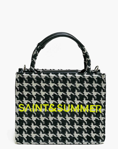 Ladies Dame Houndstooth Tote Bag