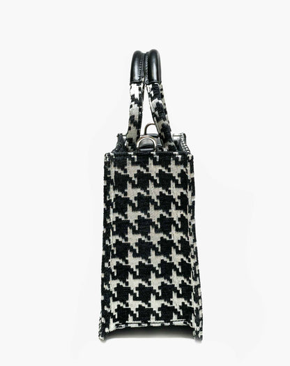 Ladies Dame Houndstooth Tote Bag