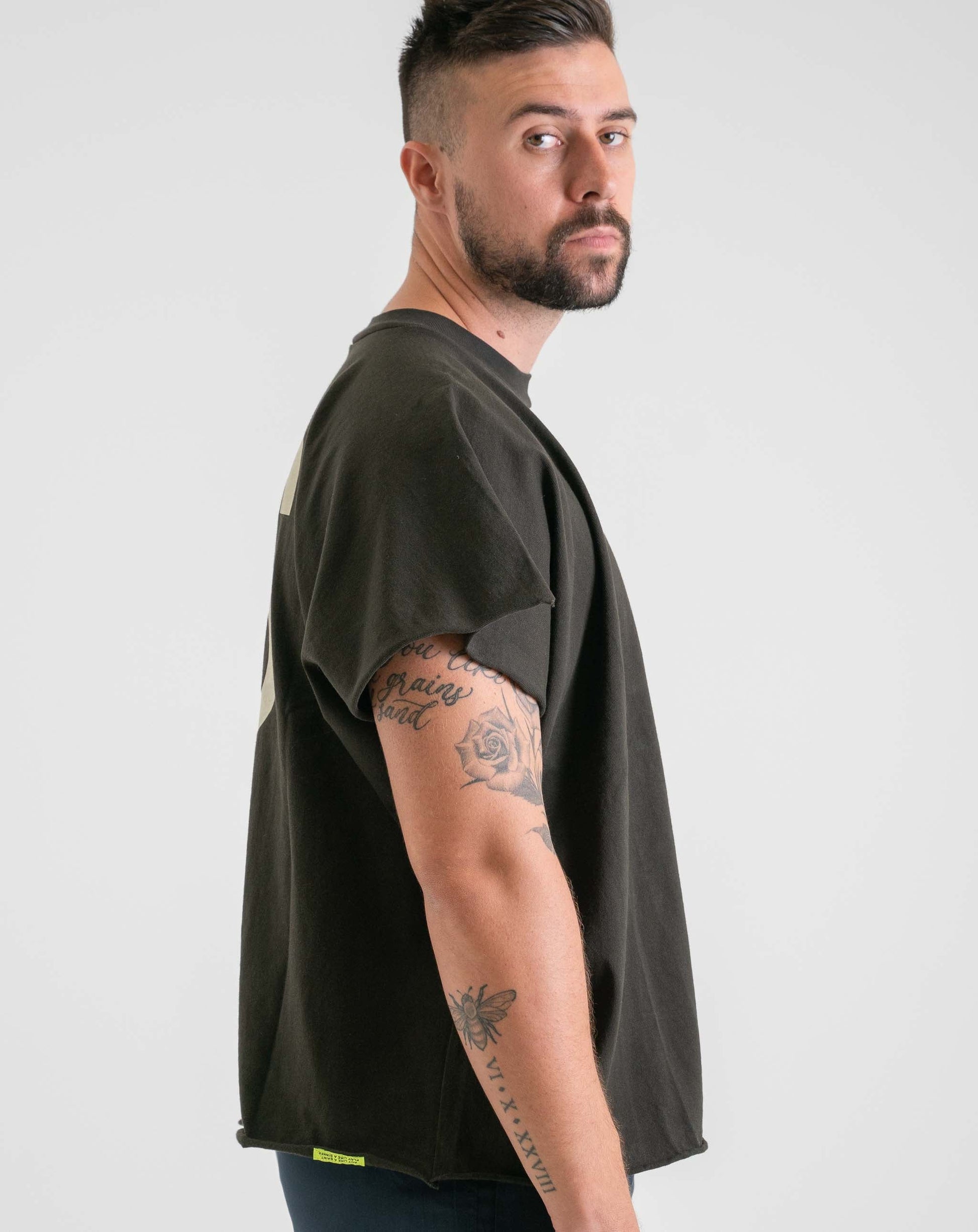 Unisex Boxy Tee Grey - Knit Tops