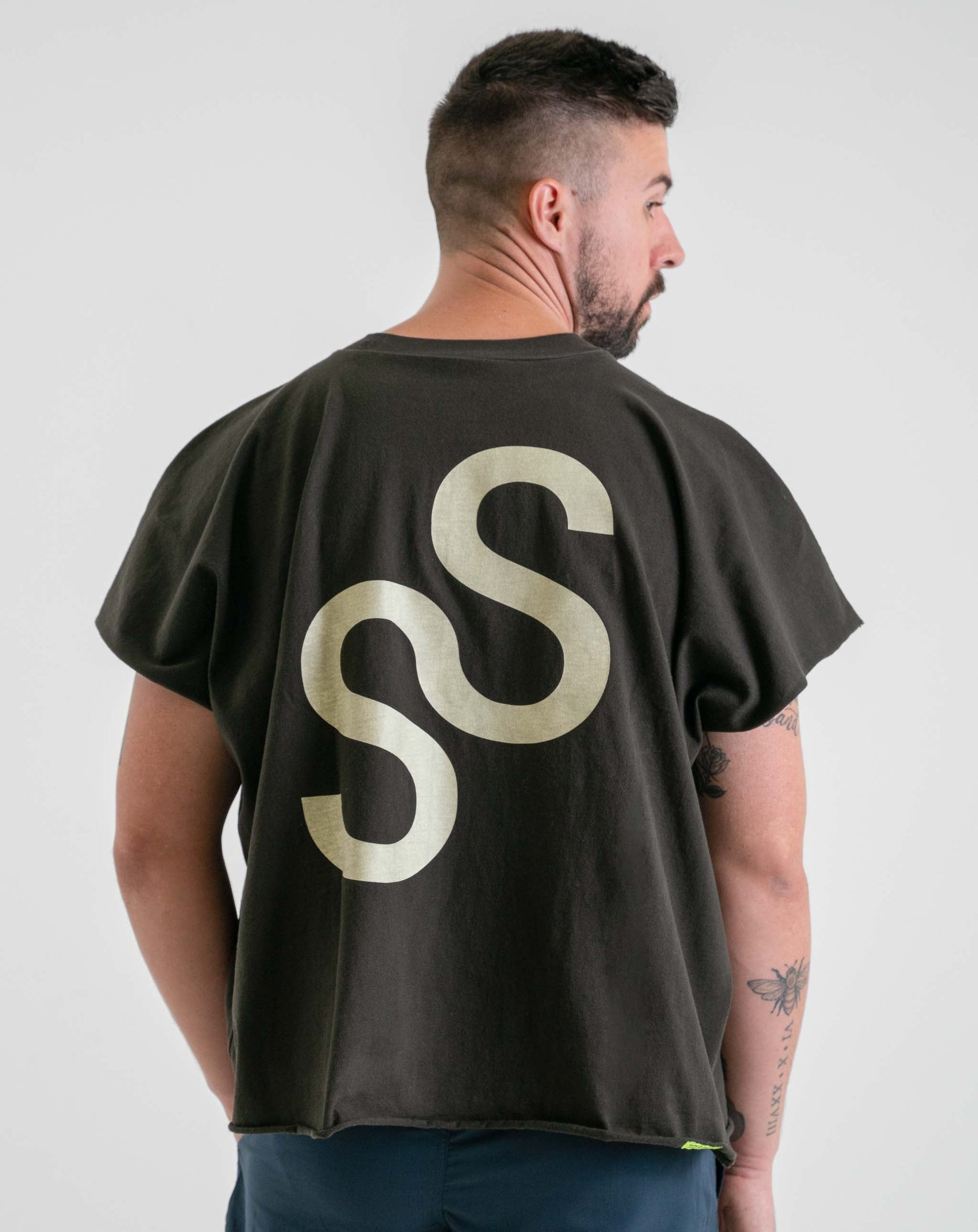 Unisex Boxy Tee Grey - Knit Tops