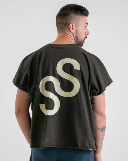 Unisex Boxy Tee Grey - Knit Tops