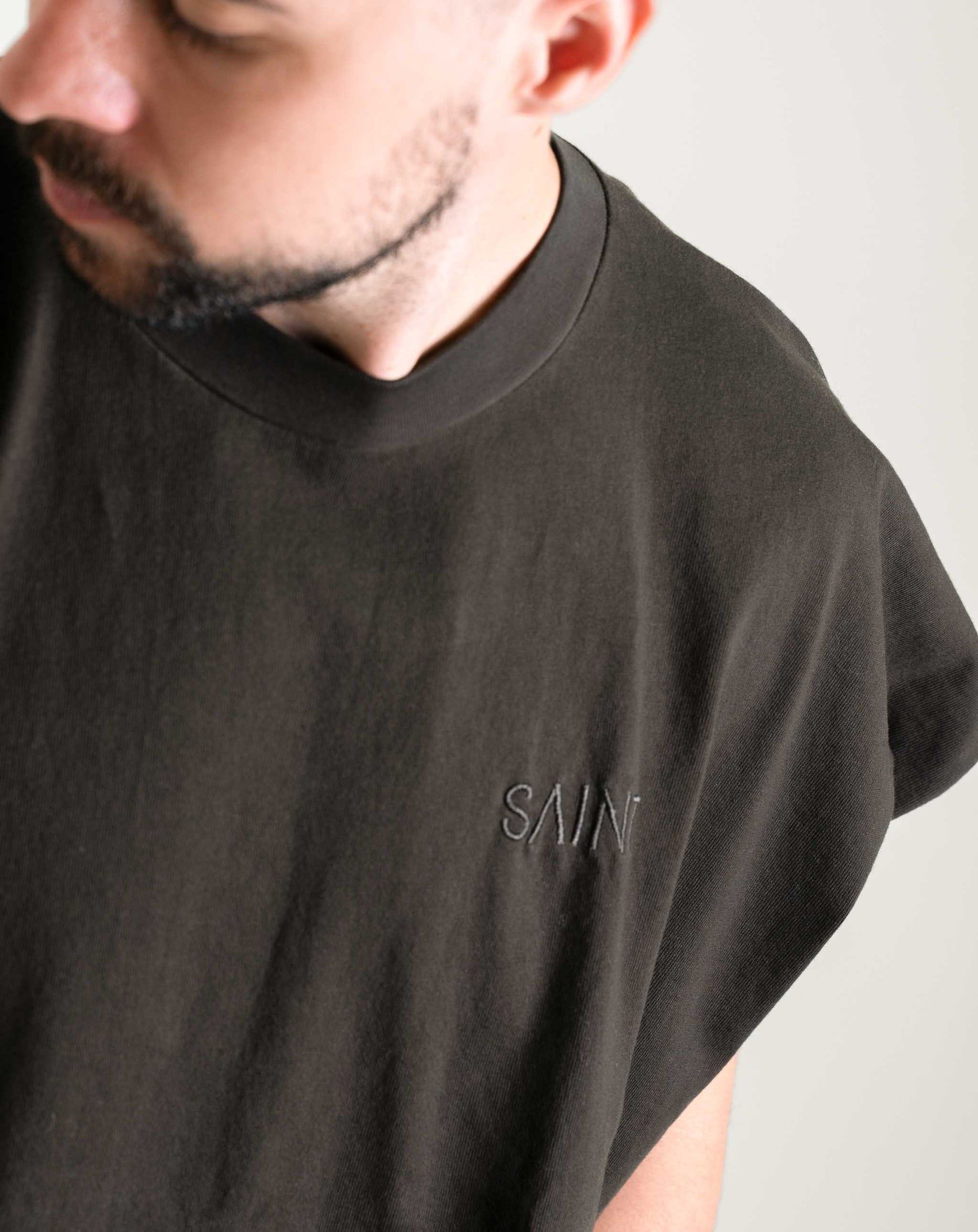 Unisex Boxy Tee Grey - Knit Tops