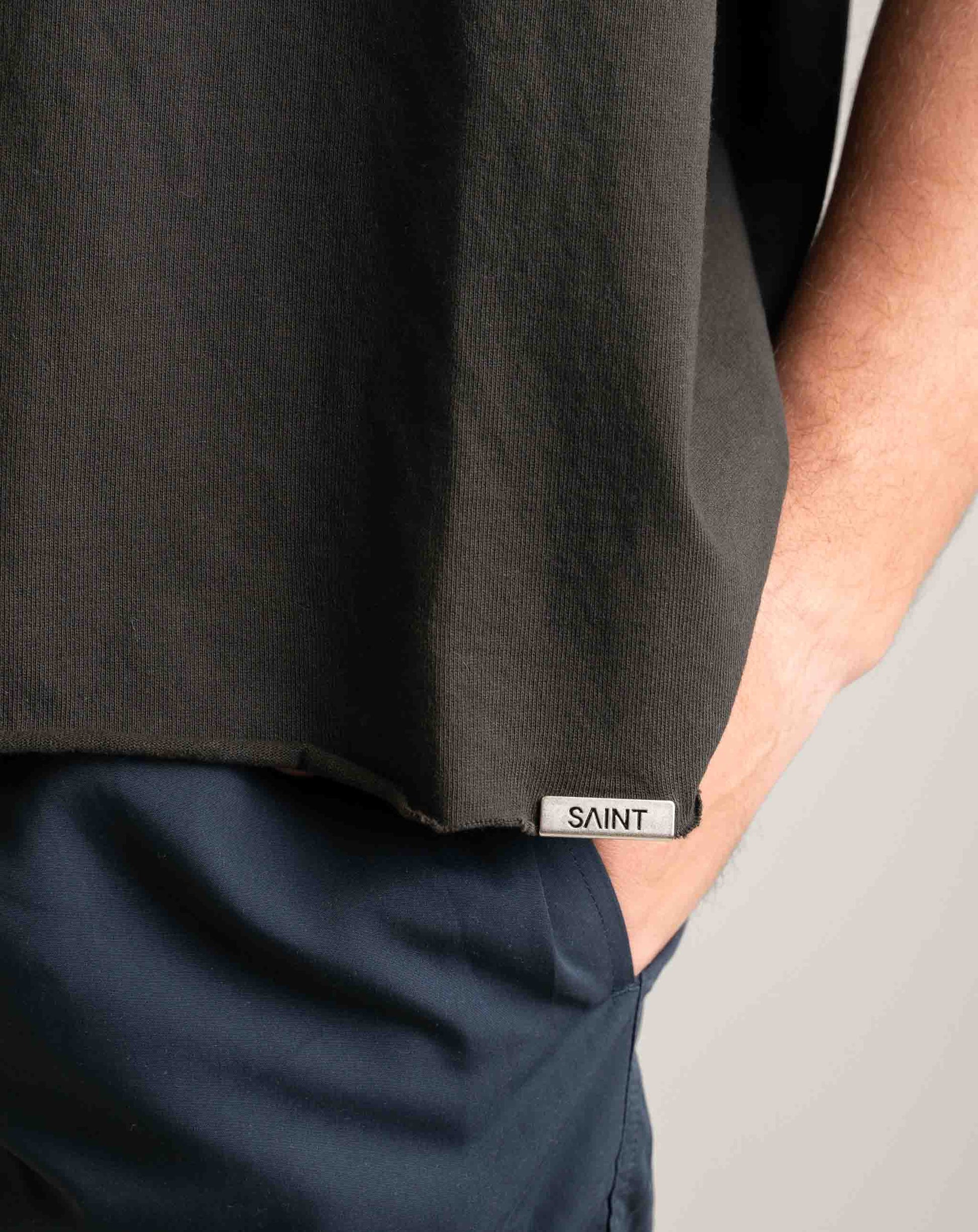 Unisex Boxy Tee Grey - Knit Tops