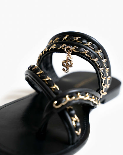 Amma Chain Slide - Flat Sandals