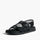 Flora Mesh Sandals - Black - Flat Sandals