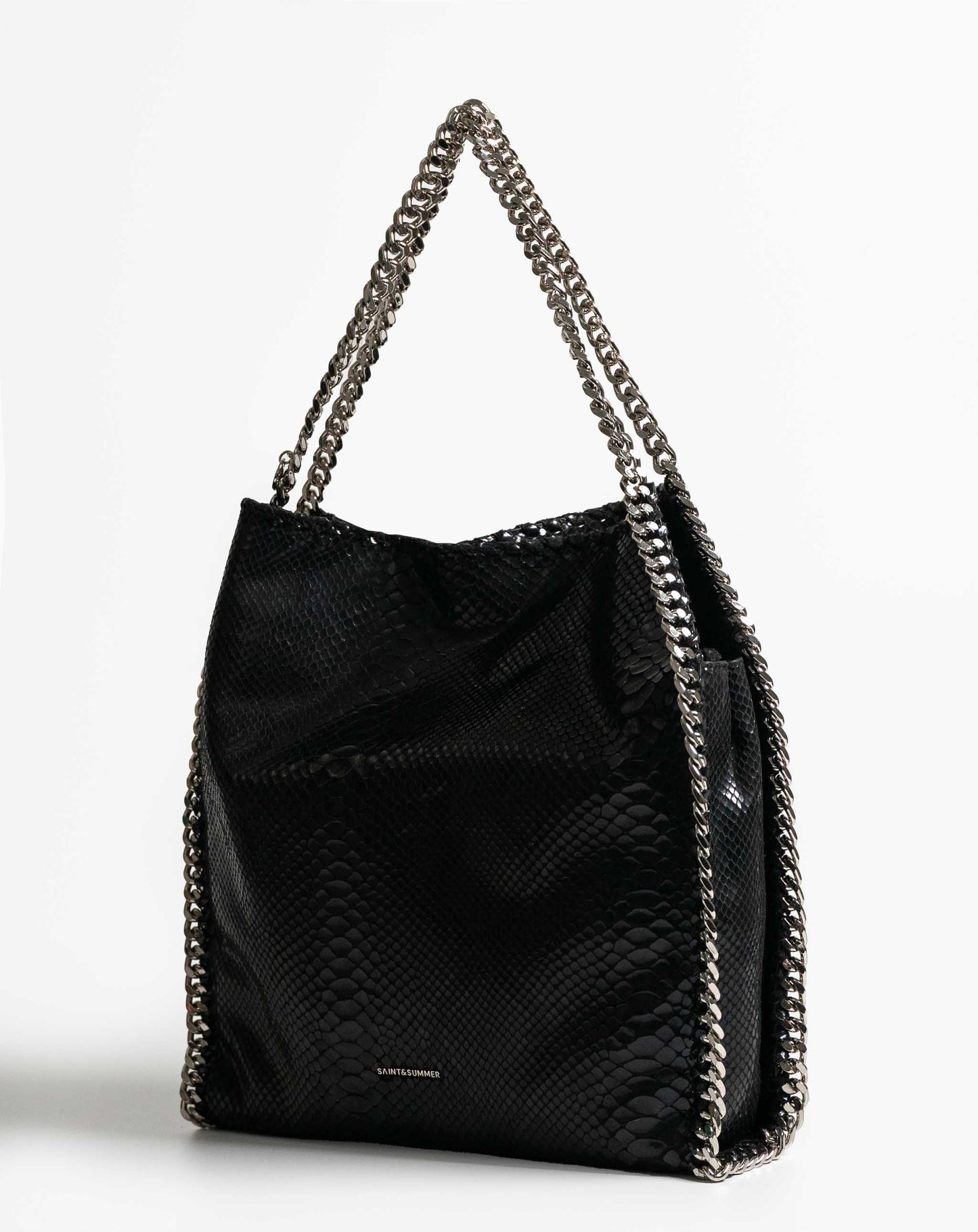 Ladies Liliana Slouch Tote Bag - Black - Bags