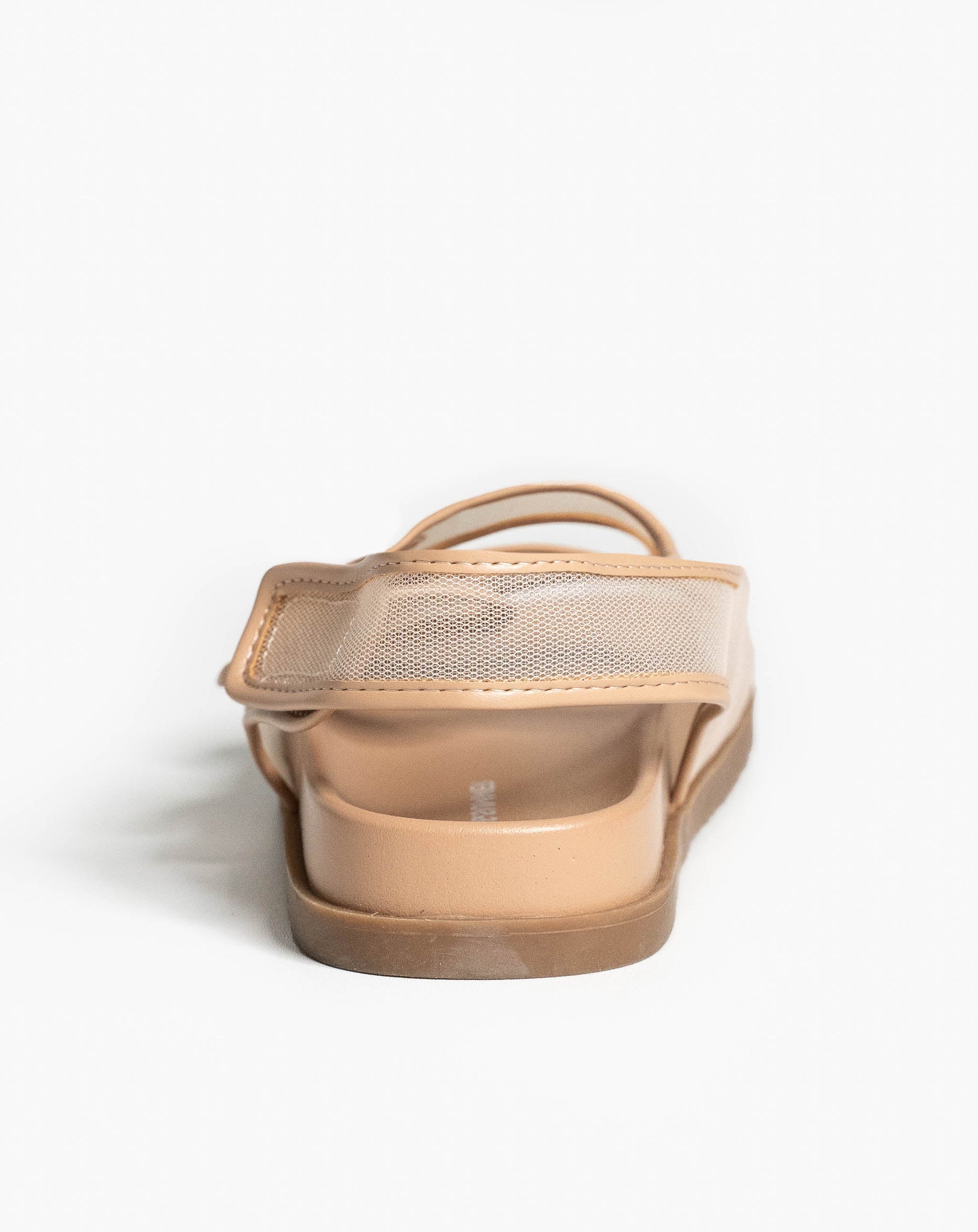 Flora Mesh Sandals - Nude - Flat Sandals