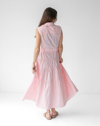 Ladies Celestina Pink Maxi Dress