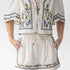 Ladies White & Floral Mia Shorts