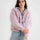 Ladies Pretty In Pink Bubble Cardigan