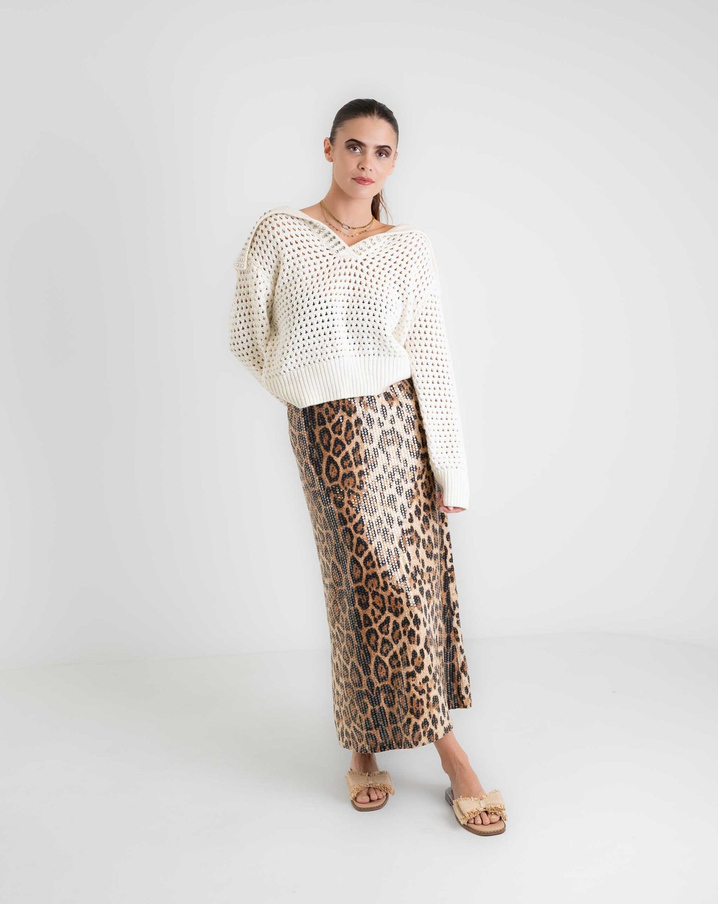 Ladies Wild Spark Leopard Skirt