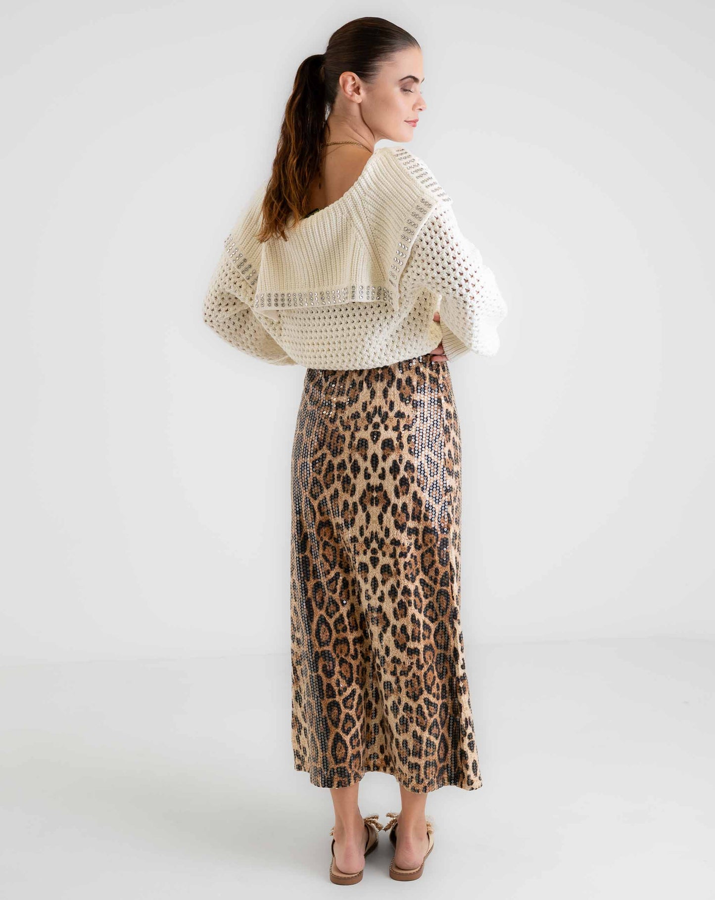 Ladies Wild Spark Leopard Skirt