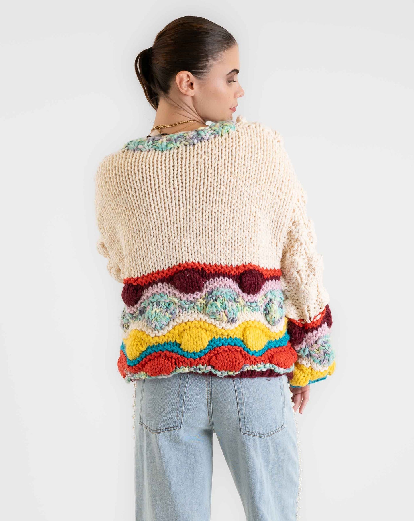 Ladies Paintbox Rain Cardigan