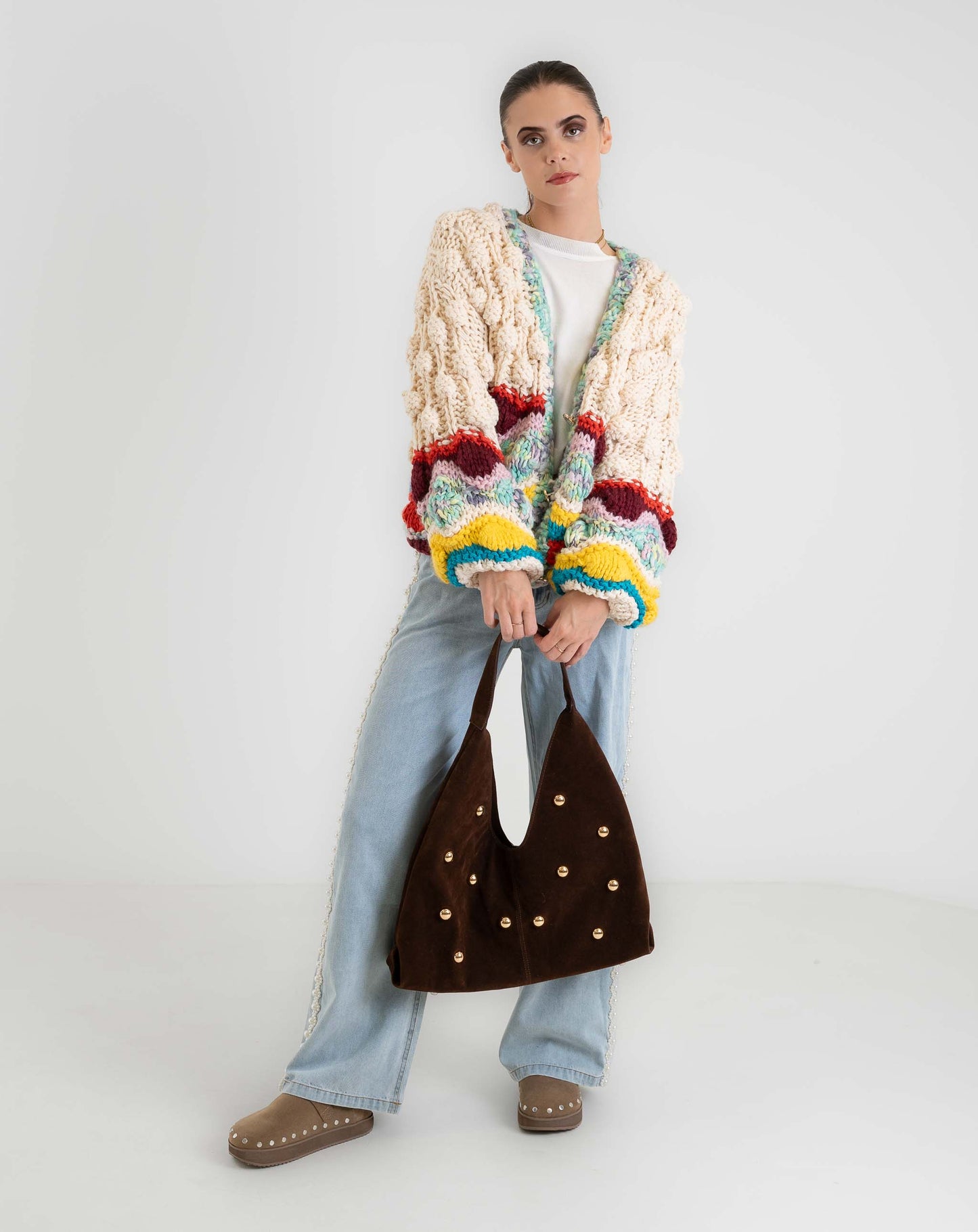 Ladies Paintbox Rain Cardigan