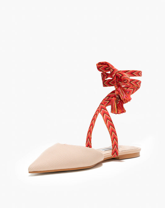 Zari Friendship Tie Mule Sandal