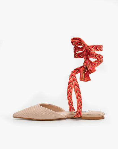 Zari Friendship Tie Mule Sandal