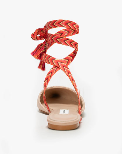 Zari Friendship Tie Mule Sandal