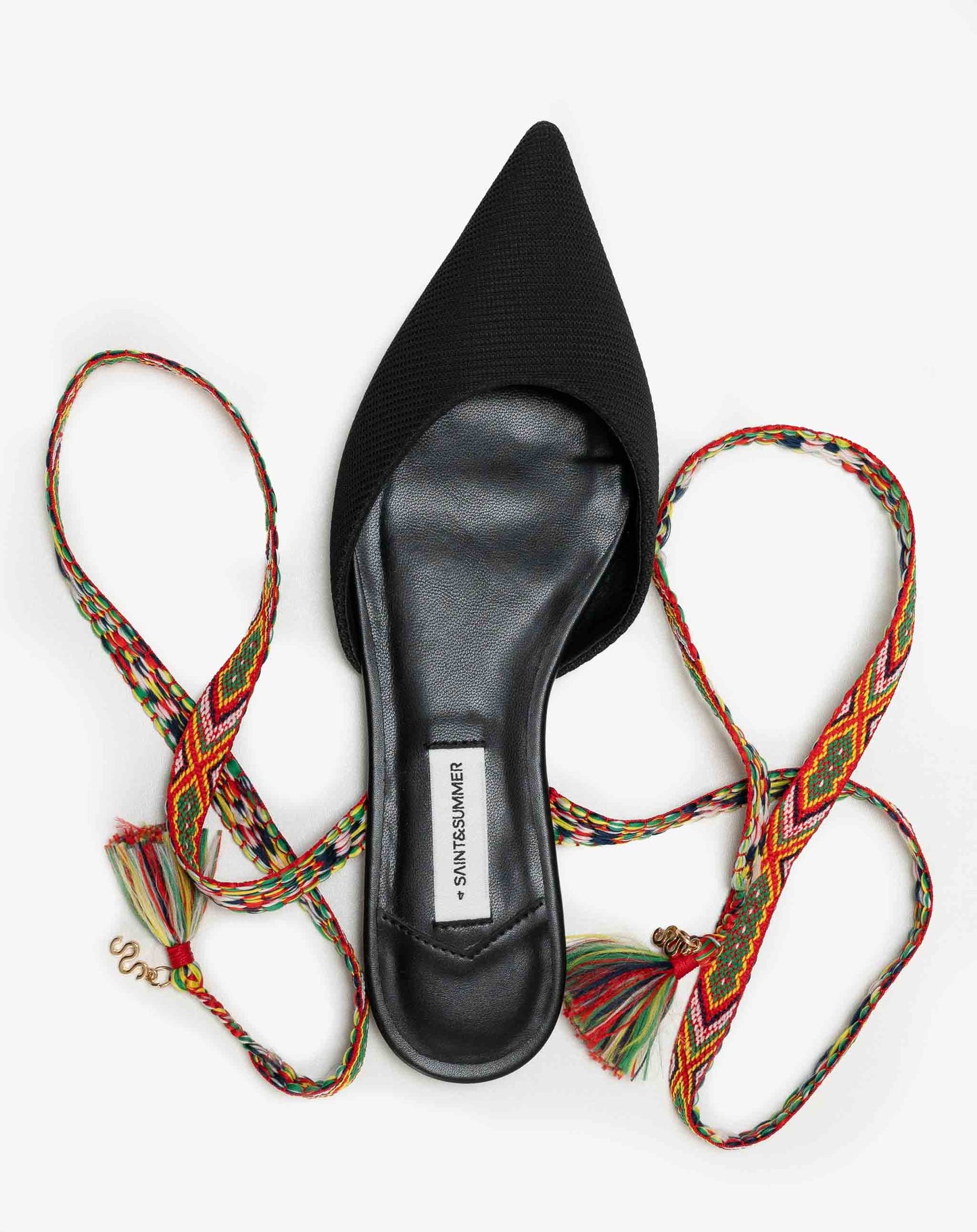 Zari Friendship Tie Mule Sandal