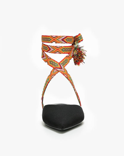 Zari Friendship Tie Mule Sandal