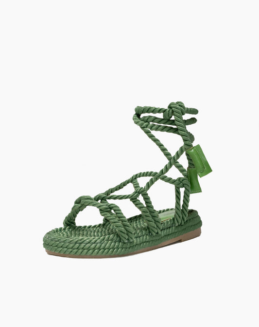 Ladies Ventura Rope Lace Up Sandal