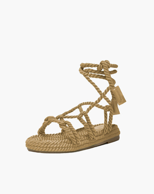 Ladies Ventura Rope Lace Up Sandal