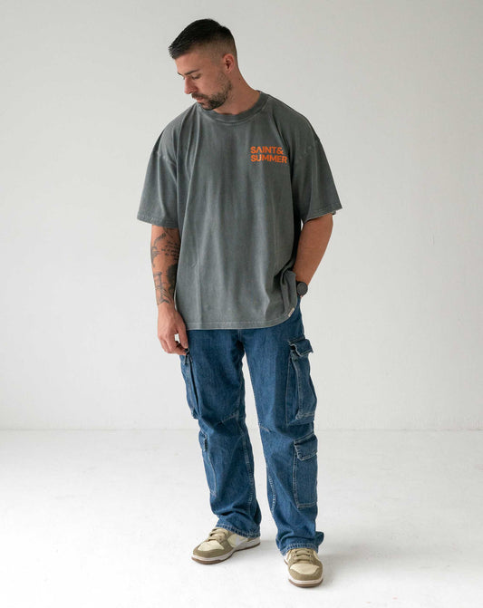 Unisex T-Shirt Char with Orange Logo