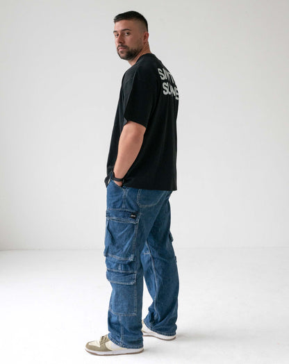 Unisex T-Shirt Black with White Logo