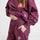 Unisex Fleece Pants Burgundy SS Logo