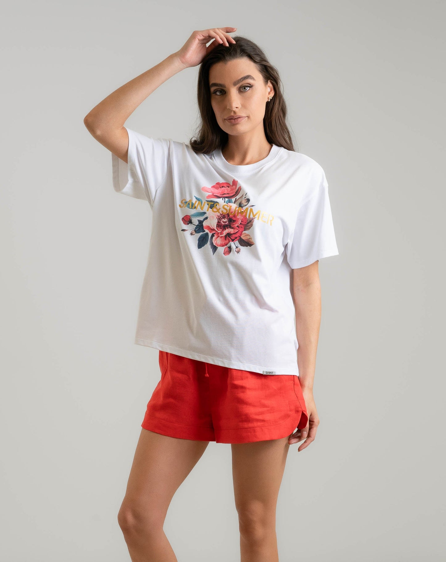 Fiore Printed Tee - Knit Tops