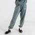 Unisex Fleece Pants Charcoal with Block Logo