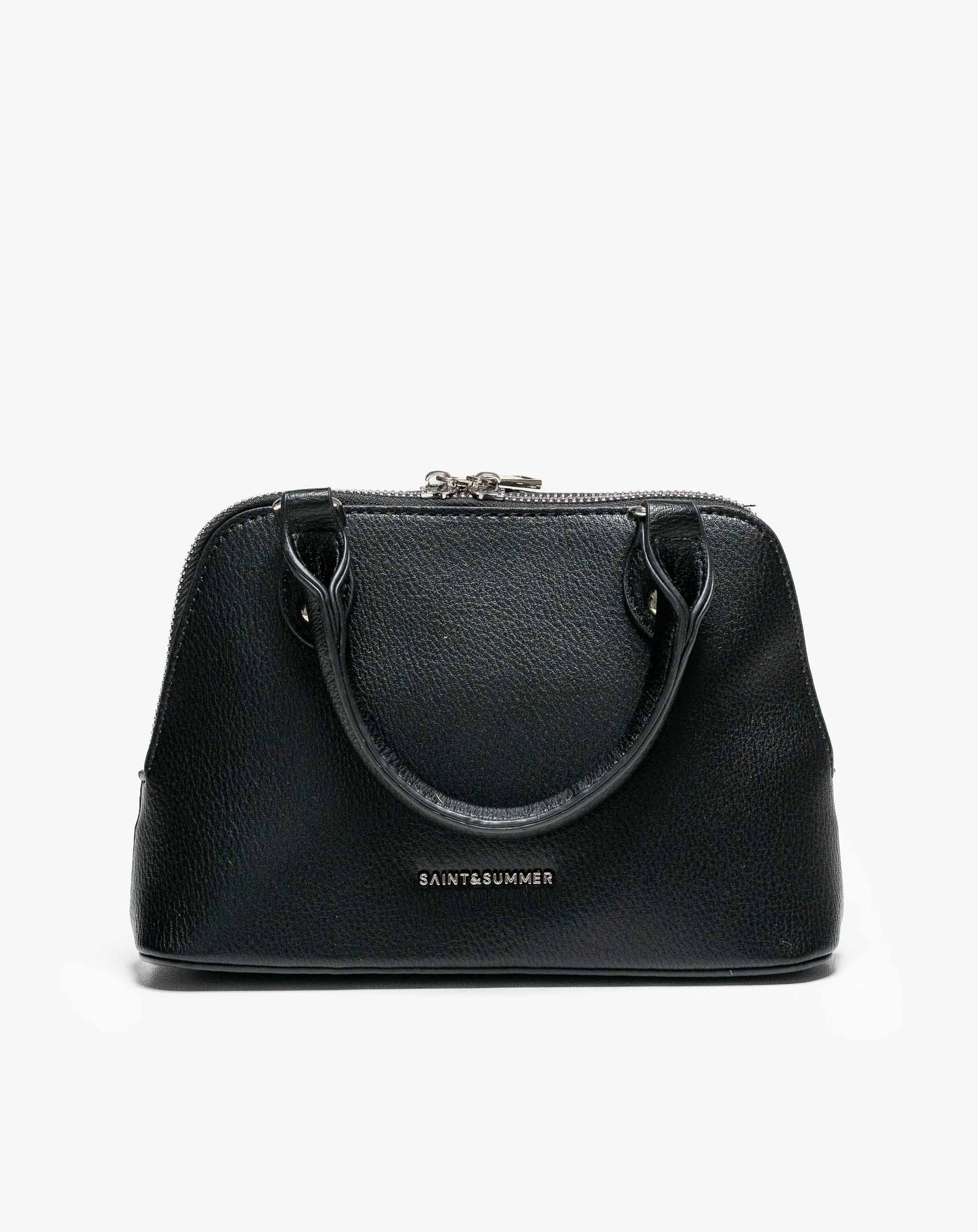 Spalla Black Biker Top Handle Crossbody