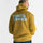 Unisex Acid Yellow Classic Print Fleece Hoodie
