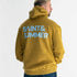 Unisex Acid Yellow Classic Print Fleece Hoodie