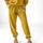 Unisex Acid Yellow Fleece Jogger Pants with Block Logo