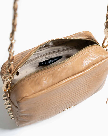 Ladies Massima Crossbody Bag - Camel - Bags