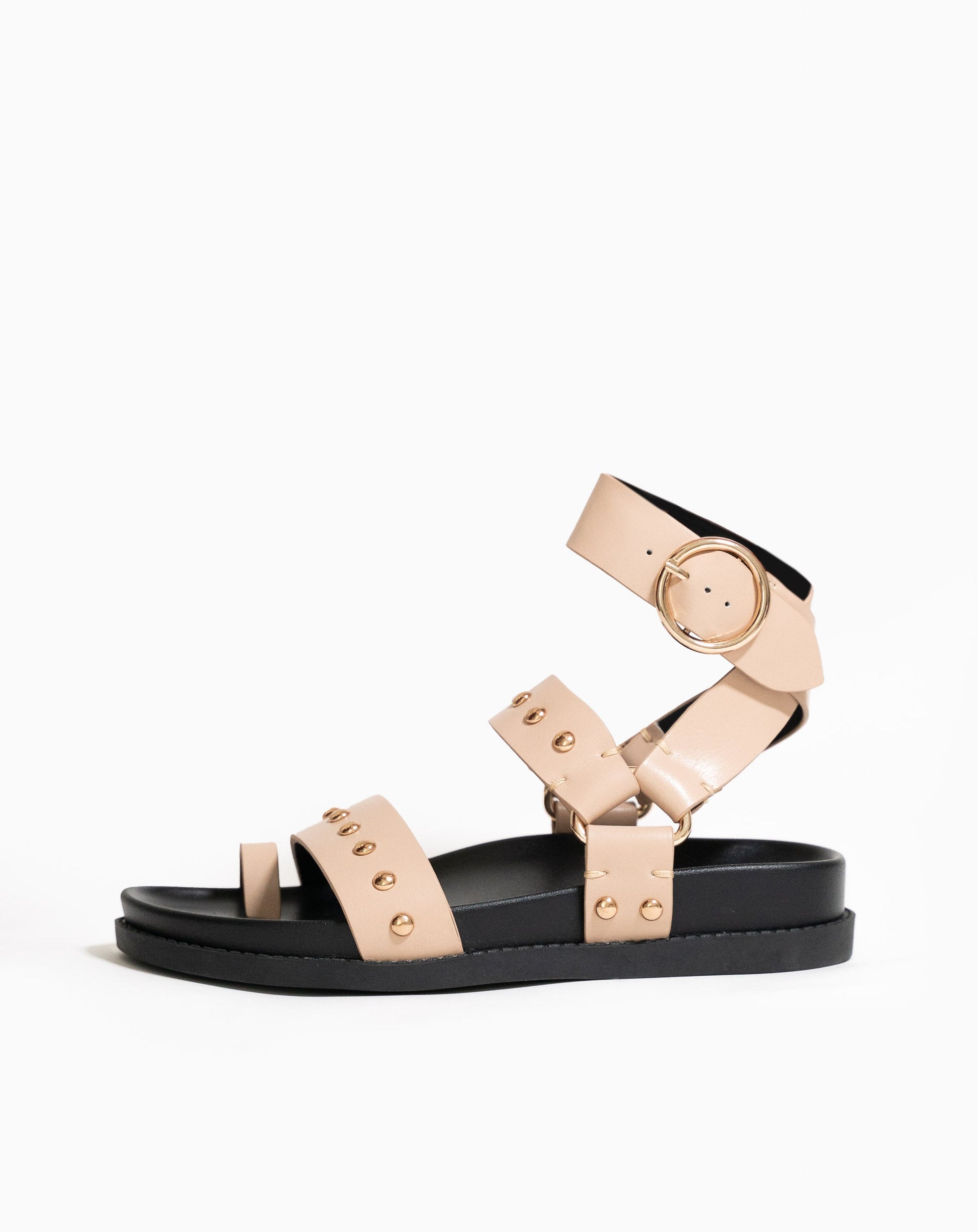 Ladies Flavia Leather Ankle Wrap Sandal 6 | SAINT&SUMMER