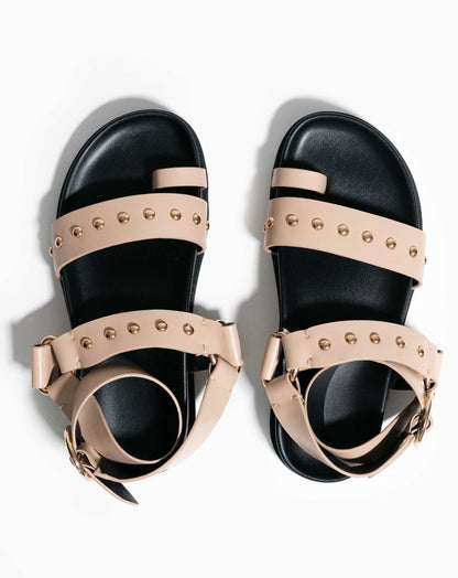 Ladies Flavia Leather Ankle Wrap Sandal 3 | SAINT&SUMMER