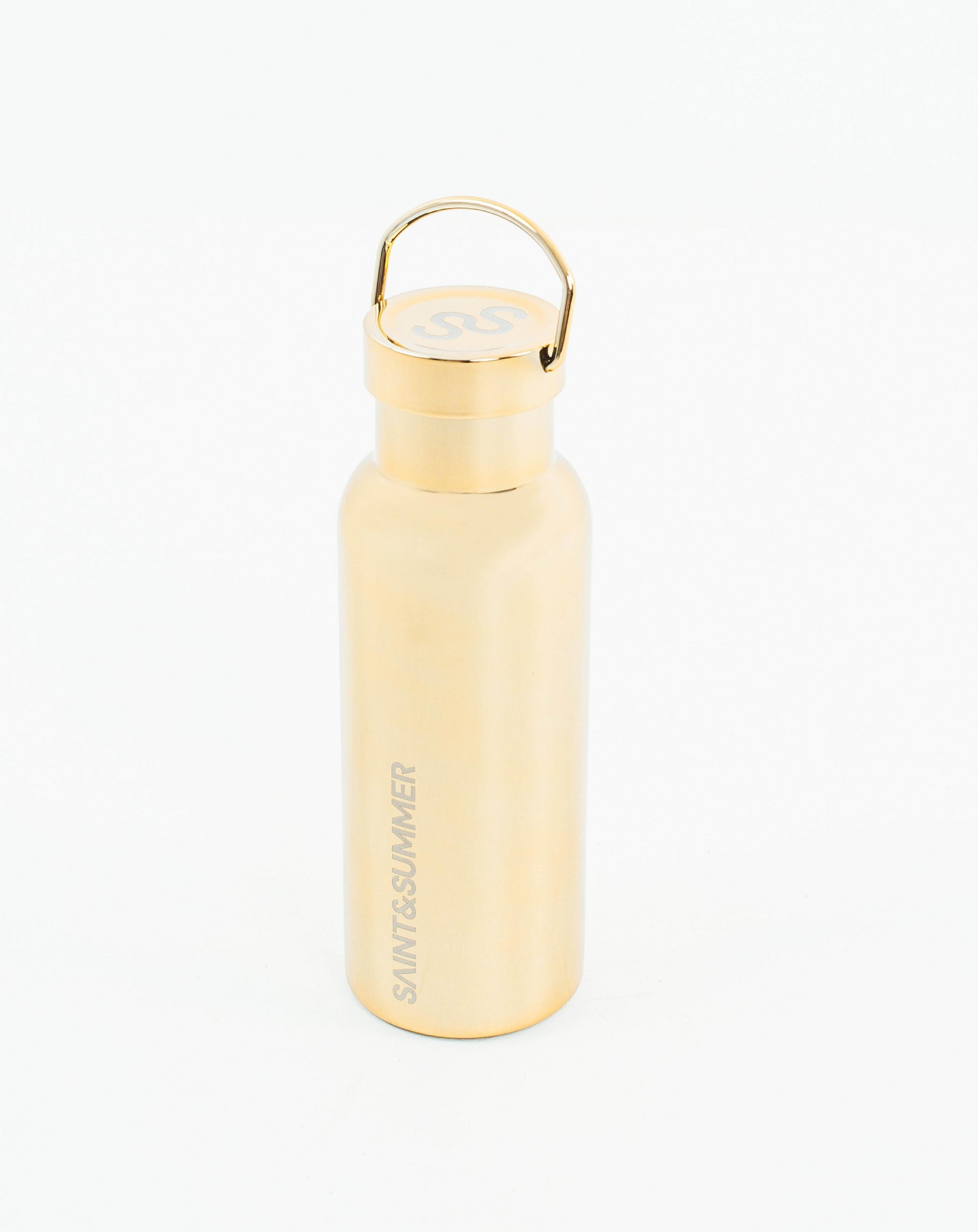 Unisex Gold Water Bottle 2 | SAINT&SUMMER