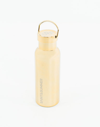 Unisex Gold Water Bottle 2 | SAINT&SUMMER