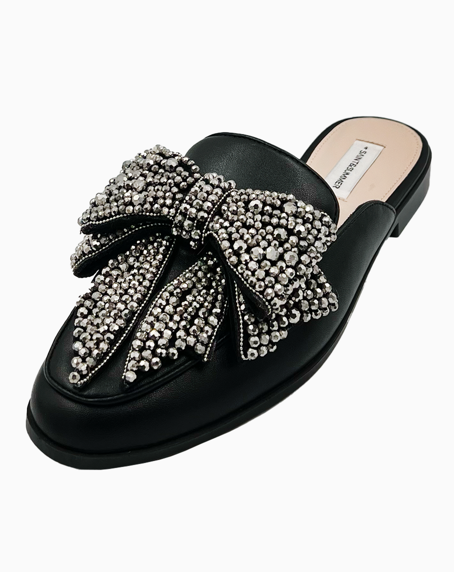 Allegra Big Embellished Bow Slip-on Loafer - Flats