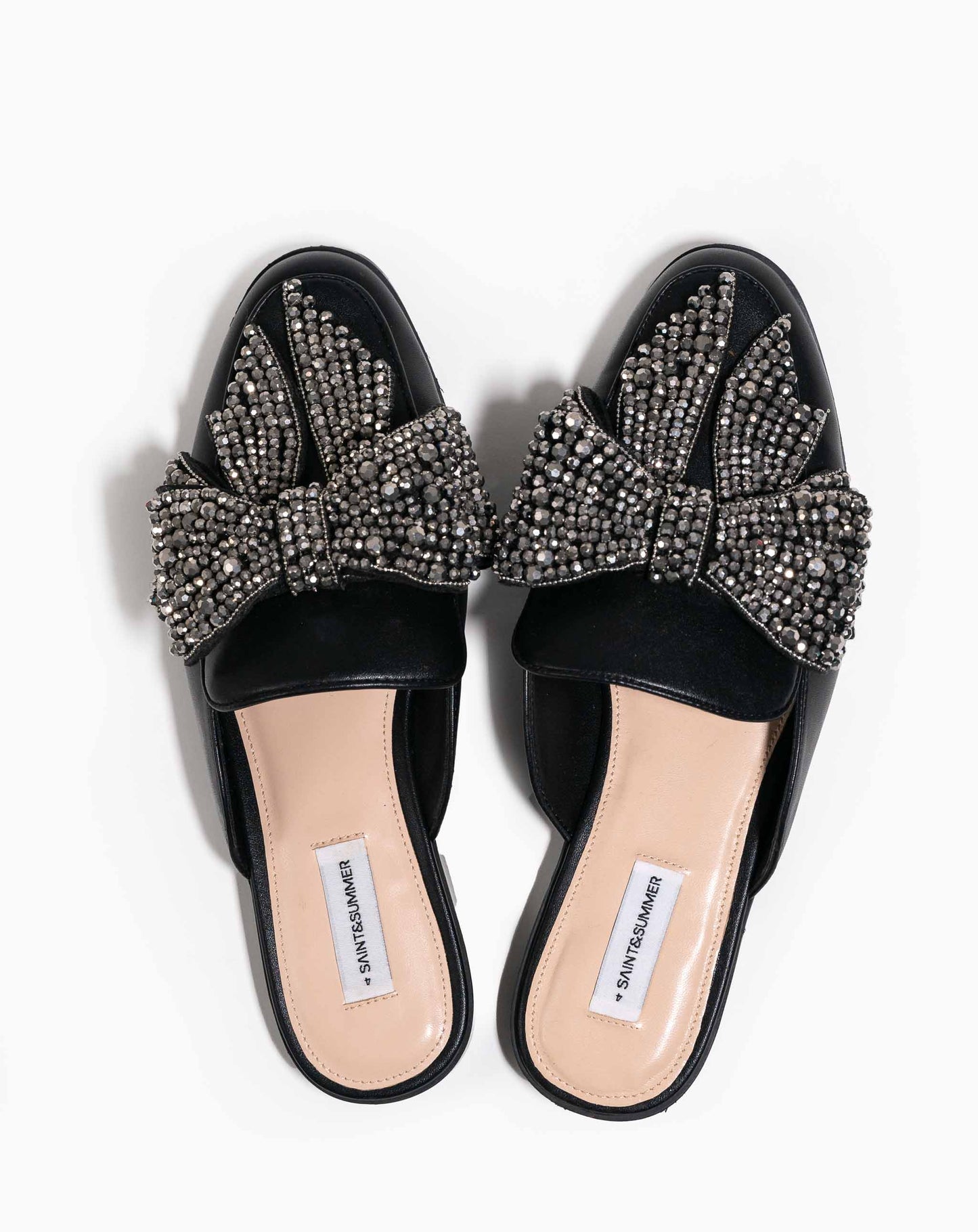 Allegra Big Embellished Bow Slip-on Loafer - Flats