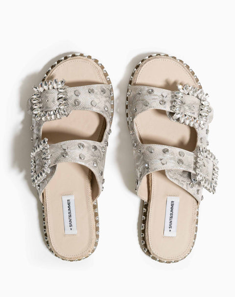 Antonia Buckle Sandal - Flats