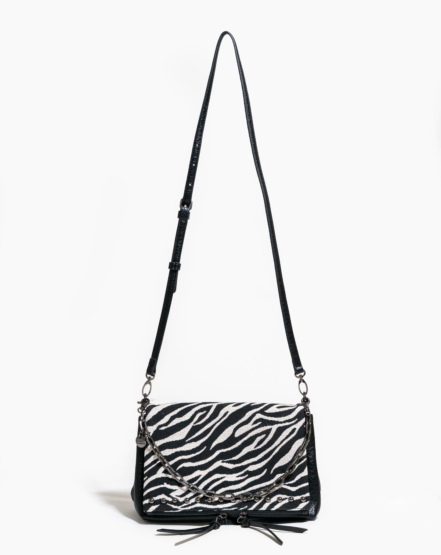 Avena Animal Print Clutch - BLACKWHITE - Bags