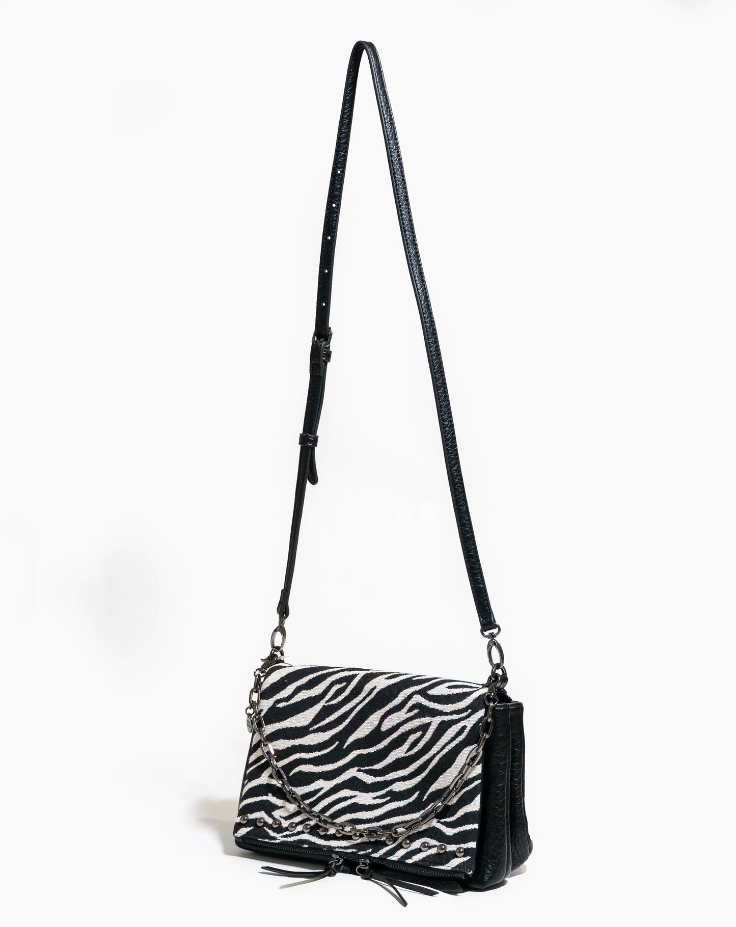 Avena Animal Print Clutch - BLACKWHITE - Bags