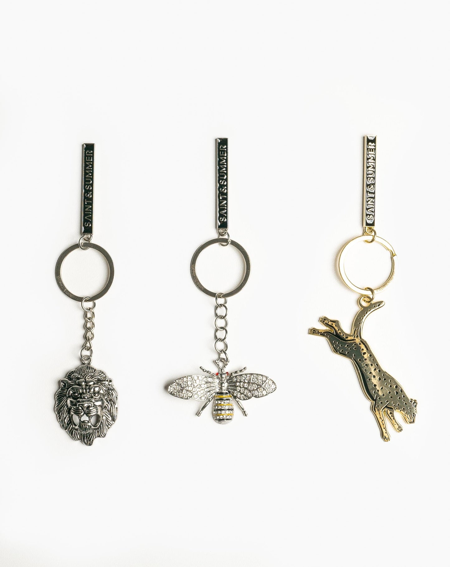 Bee Keyring - Silver - Keyring