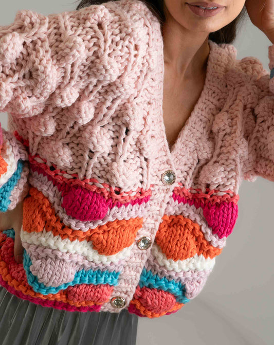 Bubble Knit Cardi - Knitwear